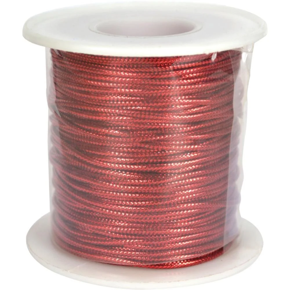 AVIAMENTO CORDAO 1.2MM VERMELHO C/50M. KIT (ROLO) - imagem 2