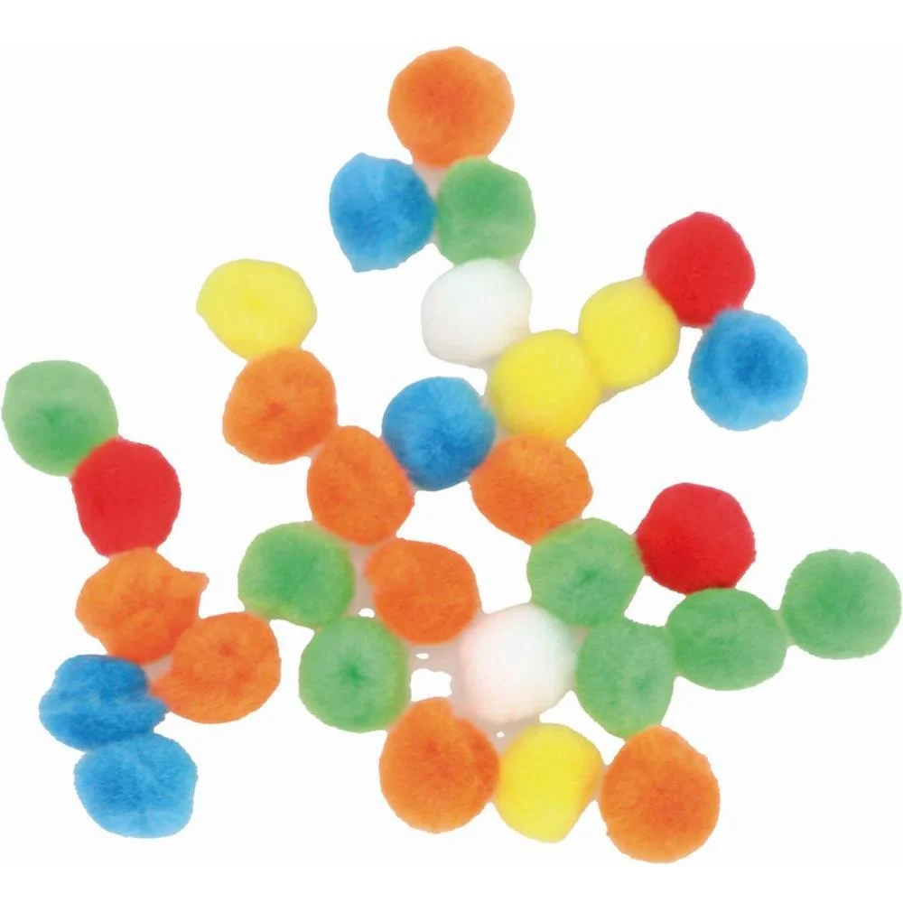 AVIAMENTO POMPOM MULTICOLOR#2 15MM C/80UNIDADES KIT (PACOTE) - imagem 4