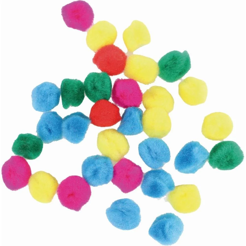 AVIAMENTO POMPOM MULTICOLOR#4 15MM C/80UNIDADES KIT (PACOTE) - imagem 4