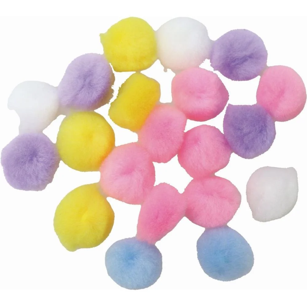 AVIAMENTO POMPOM MULTICOLOR#1 25MM C/20UNIDADES KIT (PACOTE) - imagem 4