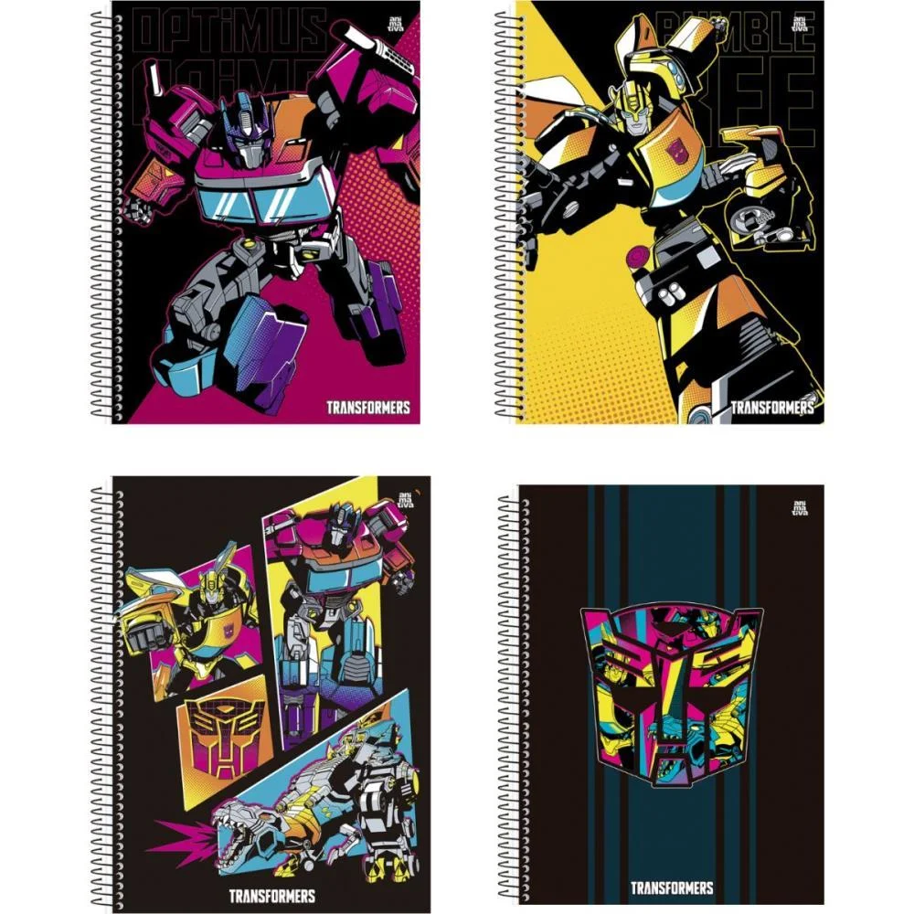 CADERNO 01X1 CAPA DURA TRANSFORMERS 80F ANIMATIVA (PCT.C/04) - imagem 2