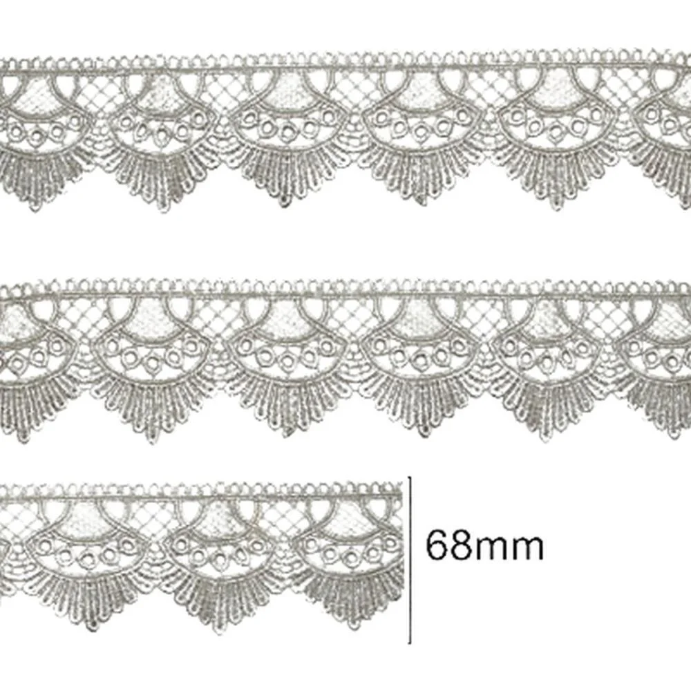 AVIAMENTO RENDA GUIPIR 13.7M. 68MM BRANC NYBC (ROLO) - imagem 3