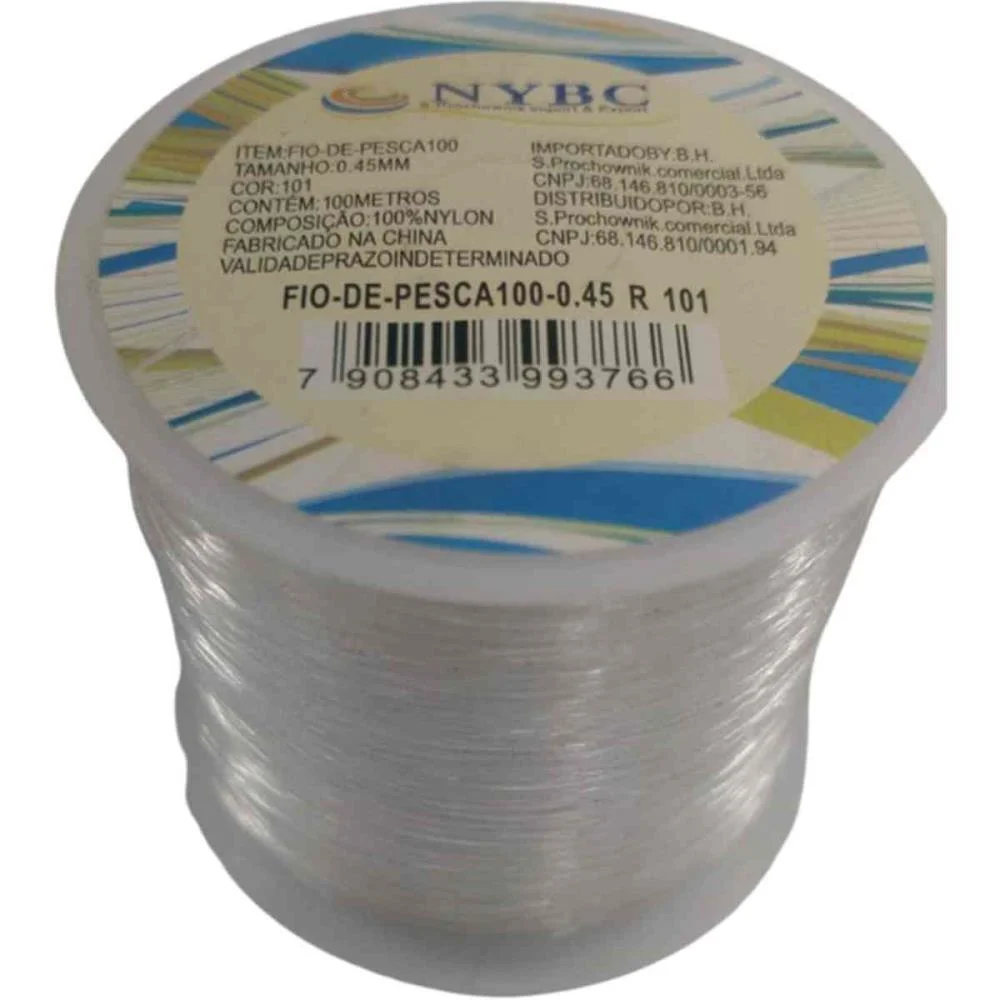 FIO DE NYLON 0,45MM C/100M. NYBC (ROLO) - imagem 3