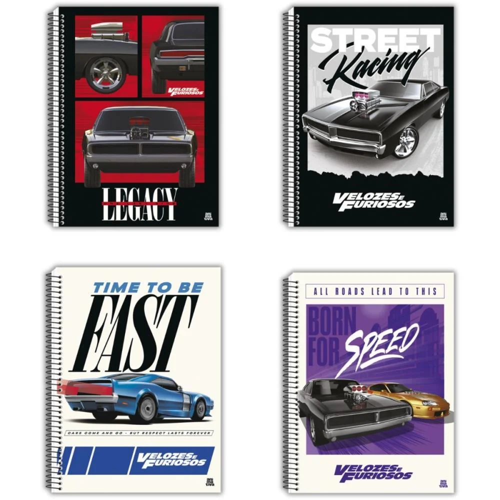 CADERNO 01X1 CAPA DURA VELOZES E FURIOSOS 80F ANIMATIVA (PCT.C/04) - imagem 6