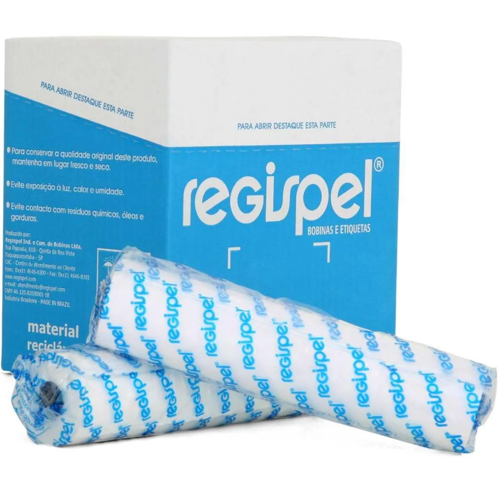 BOBINA FAX 216 MM X 30 M 1 LINHA REGISPEL (CX.C/20) - imagem 2