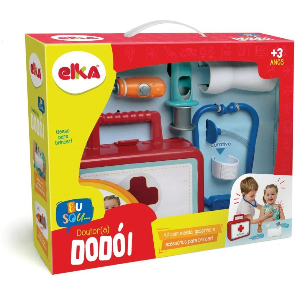 BRINCANDO DE PROFISSOES KIT MEDICO DR.DODOI ELKA  - imagem 2