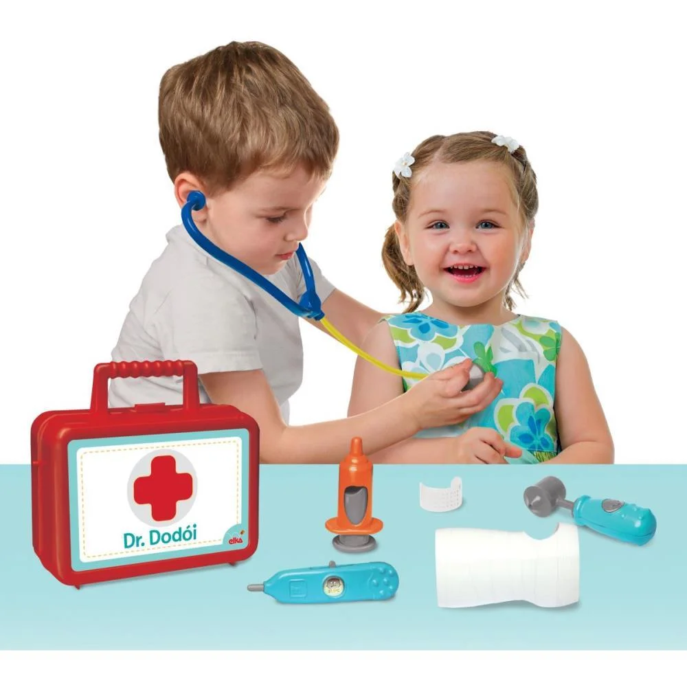 BRINCANDO DE PROFISSOES KIT MEDICO DR.DODOI ELKA  - imagem 5