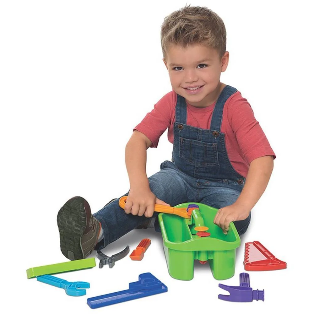 BRINCANDO DE PROFISSOES MALETA MINHAS FERRAMENTAS MERCO TOYS  - imagem 2