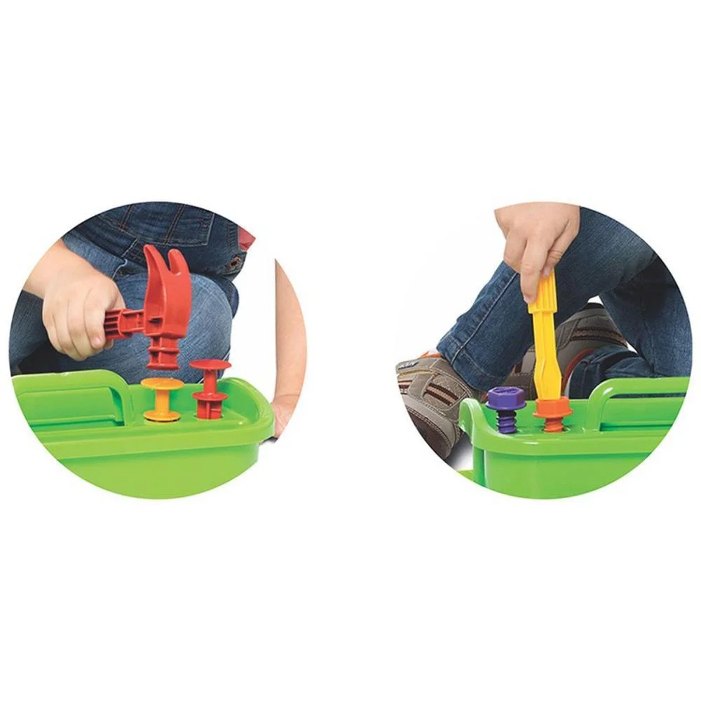 BRINCANDO DE PROFISSOES MALETA MINHAS FERRAMENTAS MERCO TOYS  - imagem 5