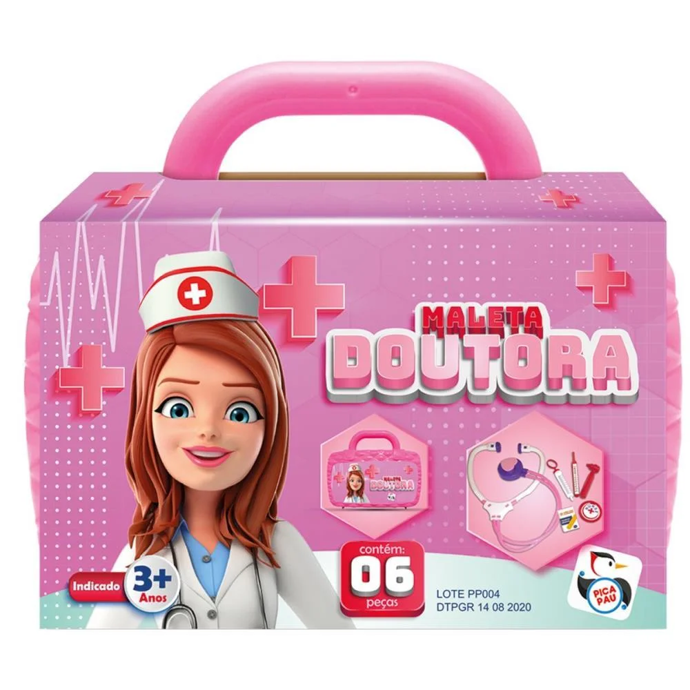 BRINCANDO DE PROFISSOES MALETA DOUTORA ROSA PICA PAU  - imagem 6