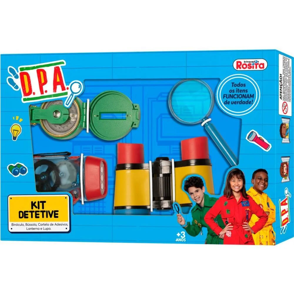 BRINCANDO DE PROFISSOES KIT DETETIVE D.P.A. BABY BRINK  - imagem 3