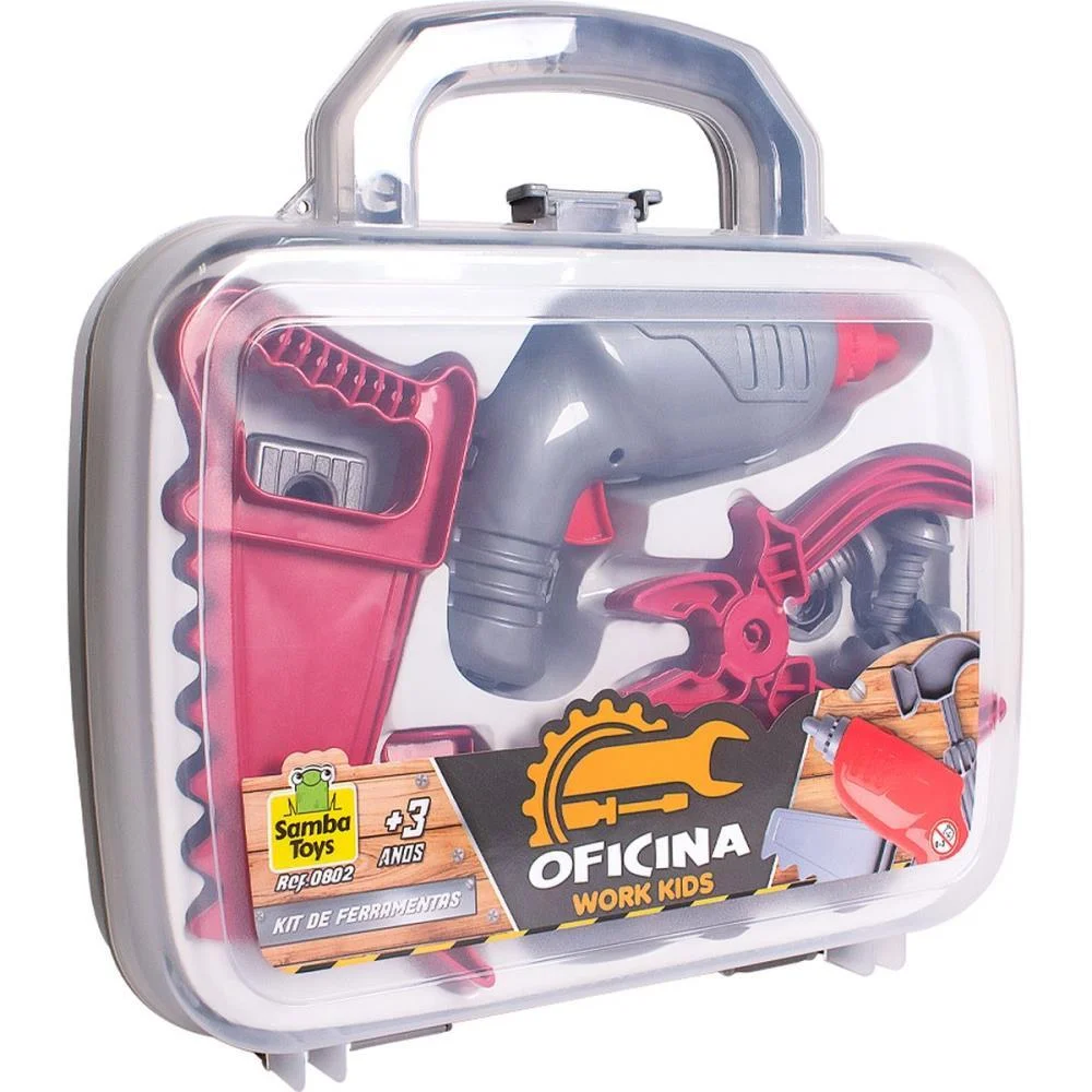 BRINCANDO DE PROFISSOES MALETA DE FERRAMENTAS SAMBA TOYS  - imagem 5