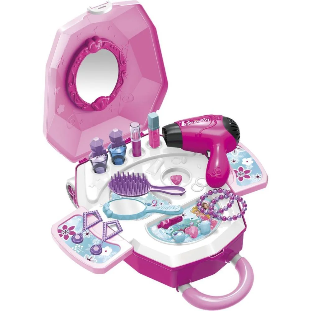 BRINCANDO DE PROFISSOES MALETA DIA DA BELEZA 2EM1 (S) DM TOYS  - imagem 4