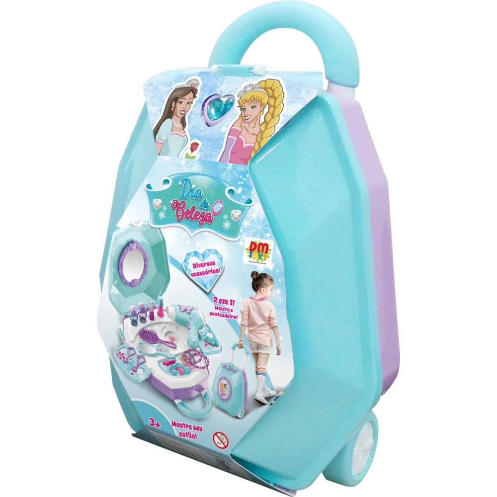 BRINCANDO DE PROFISSOES MALETA DIA DA BELEZA 2EM1 (S) DM TOYS  - imagem 7