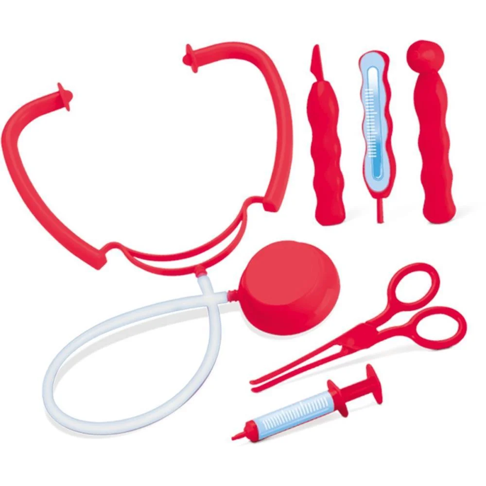 BRINCANDO DE PROFISSOES KIT MEDICO CARTELA SAMBA TOYS  - imagem 3
