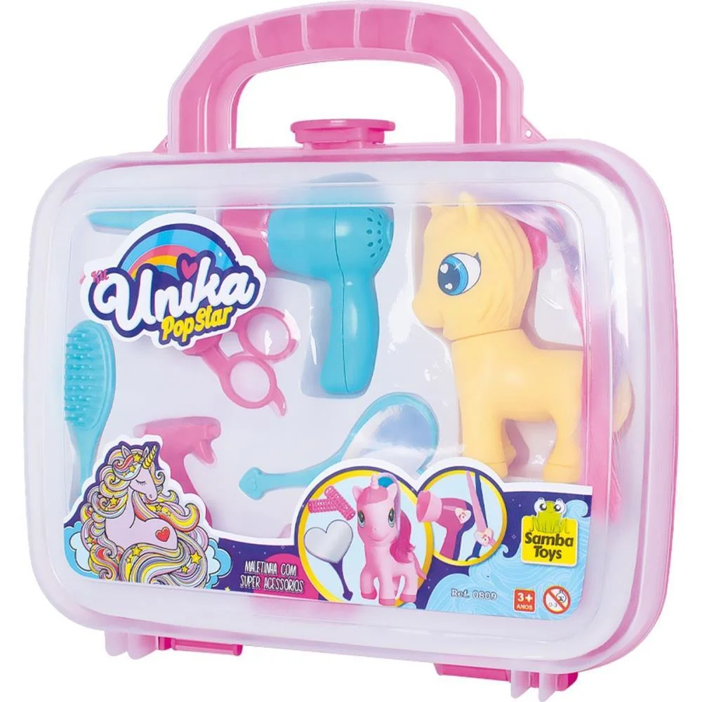 BRINCANDO DE PROFISSOES MALETA UNIKA POP STAR SAMBA TOYS  - imagem 4