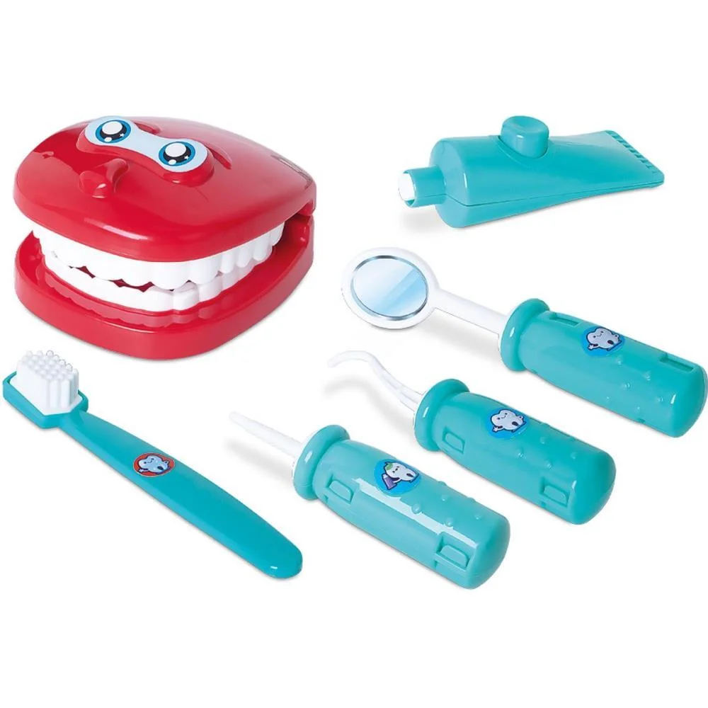 BRINCANDO DE PROFISSOES MALETA DR. DENTISTA SAMBA TOYS  - imagem 2