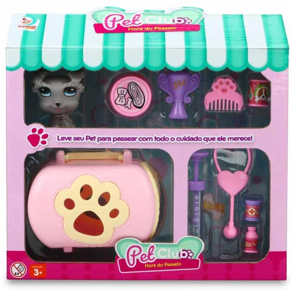 BRINCANDO DE PROFISSOES PET CLUB HORA DO PASSEIO CARDOSO TOYS  - imagem 4