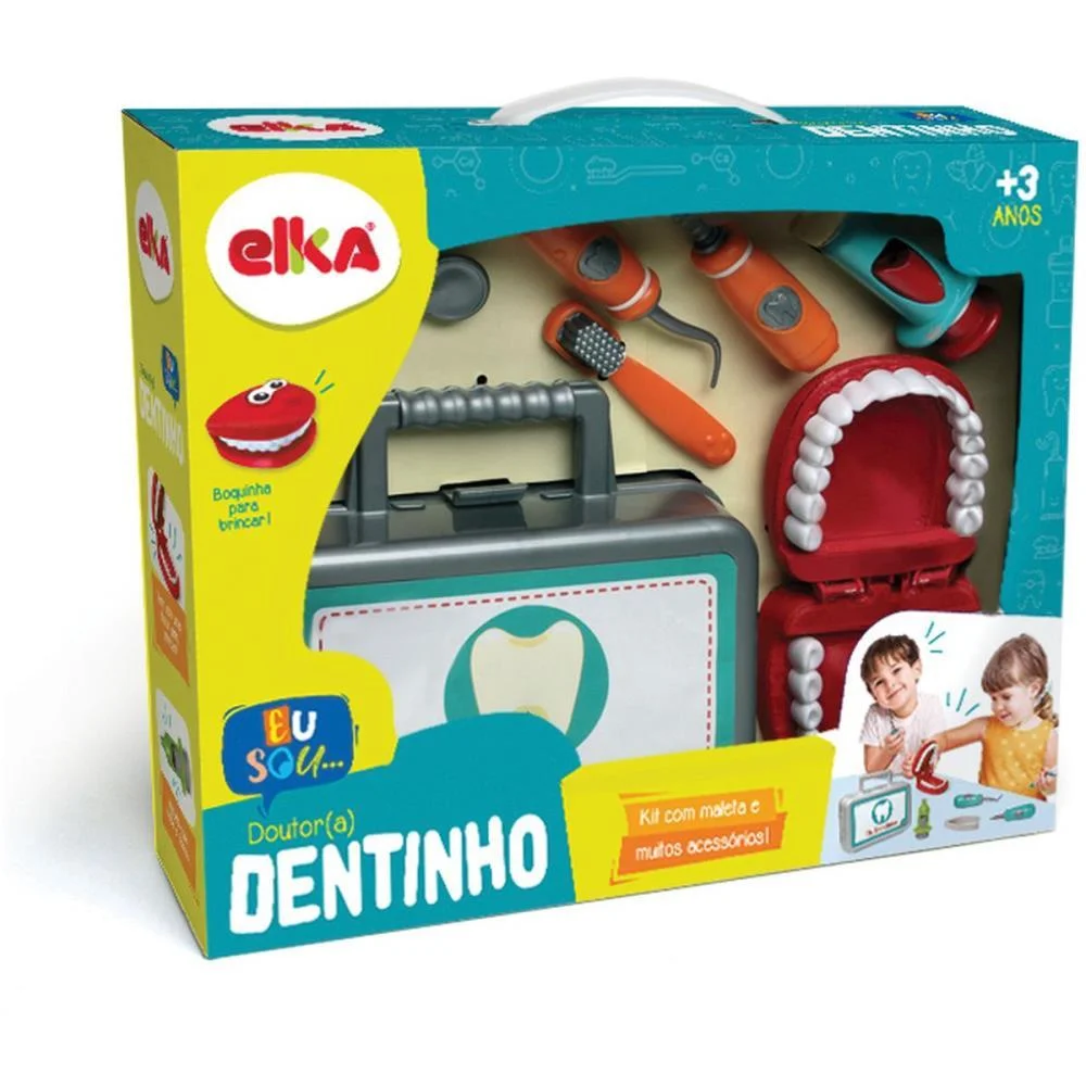 BRINCANDO DE PROFISSOES DR. DENTINHO C/ACESSORIOS ELKA  - imagem 3