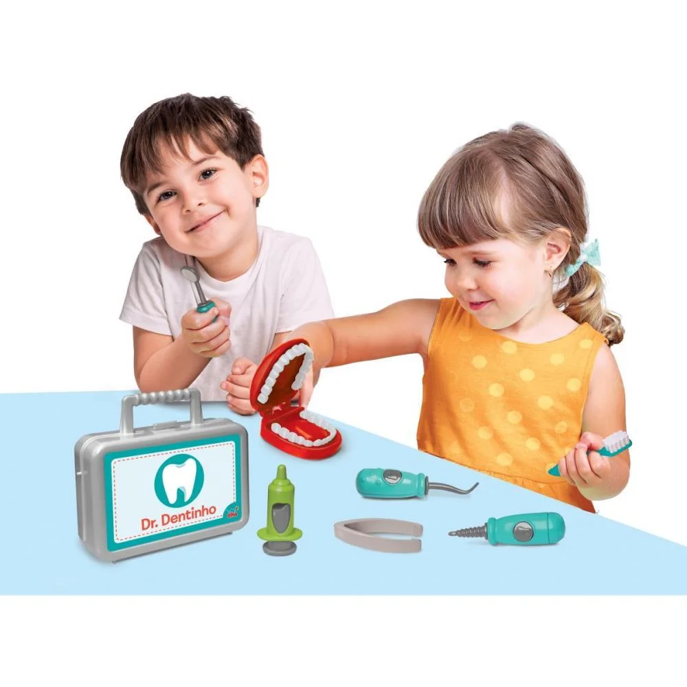 BRINCANDO DE PROFISSOES DR. DENTINHO C/ACESSORIOS ELKA  - imagem 4