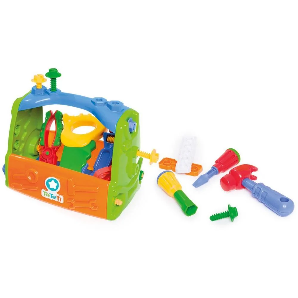 BRINCANDO DE PROFISSOES CAIXA DE FERRAMENTAS COMPLETA TATETI  - imagem 4