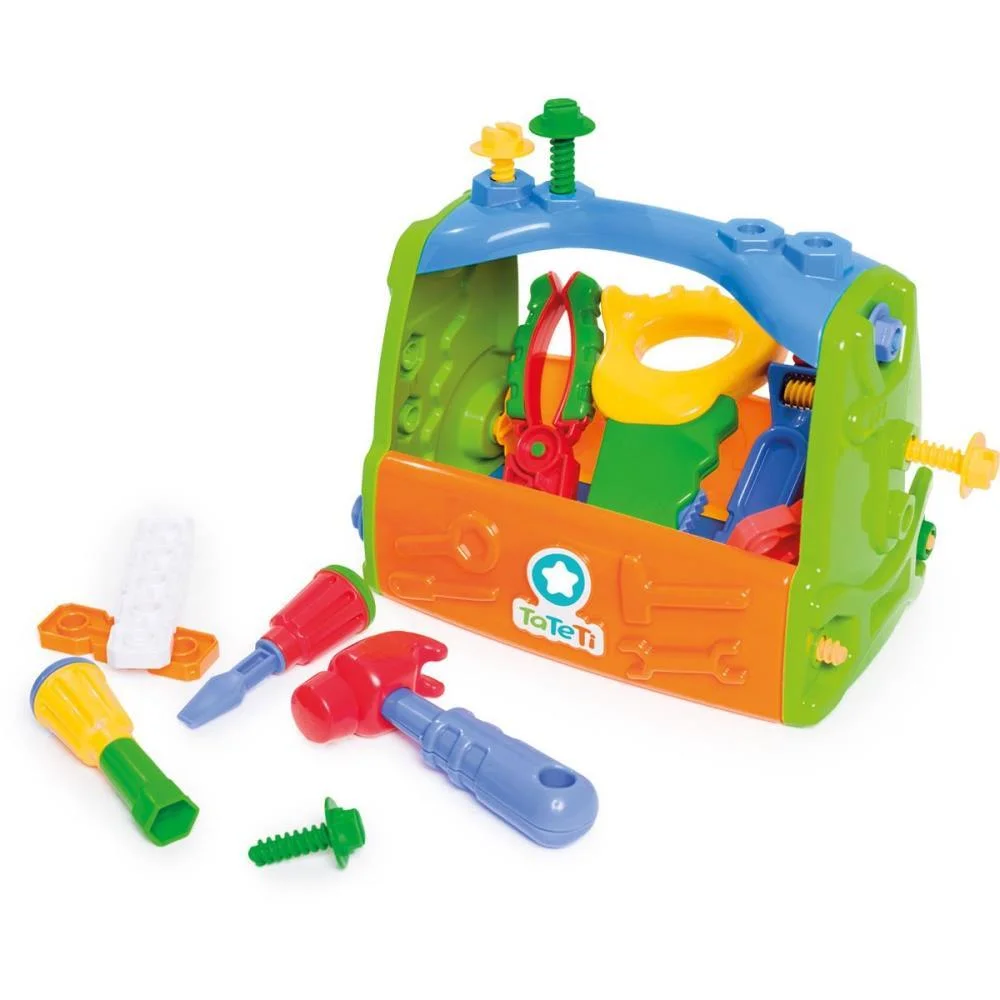 BRINCANDO DE PROFISSOES CAIXA DE FERRAMENTAS COMPLETA TATETI  - imagem 5