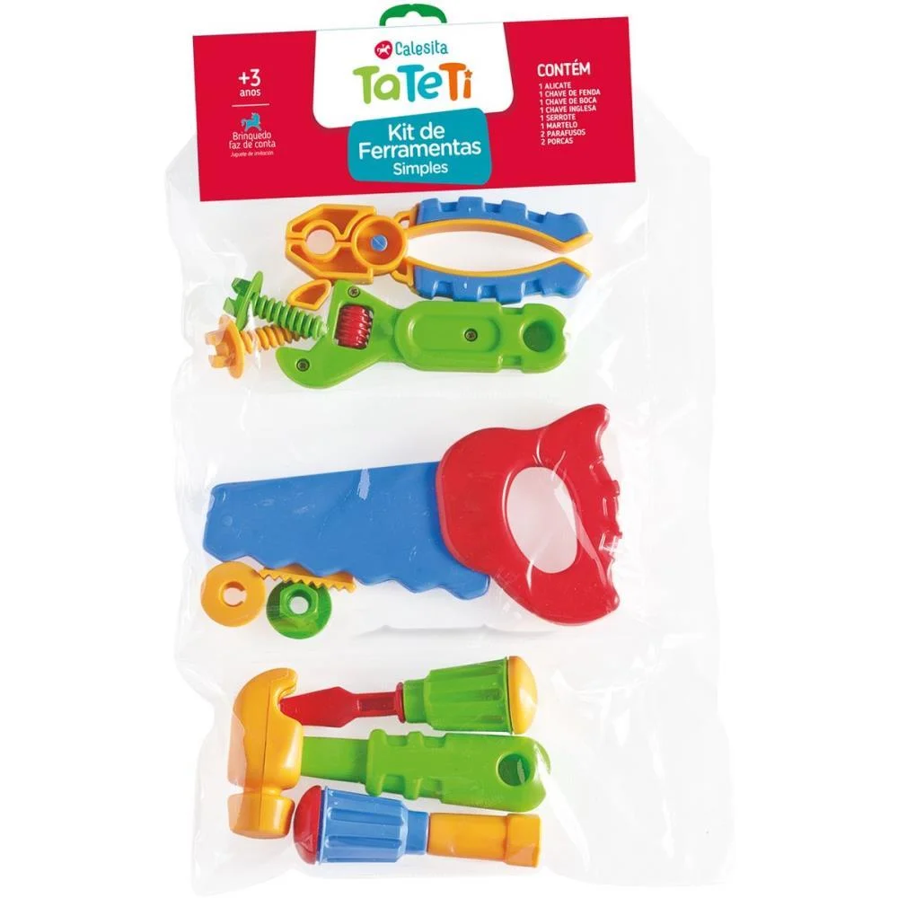 BRINCANDO DE PROFISSOES KIT FERRAMENTAS COMPLETO TATETI  - imagem 2