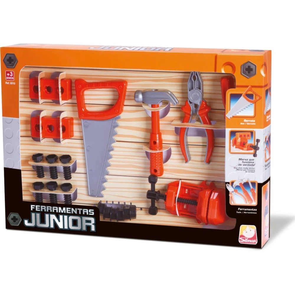 BRINCANDO DE PROFISSOES FERRAMENTAS JUNIOR SILMAR BRINQUEDOS  - imagem 4