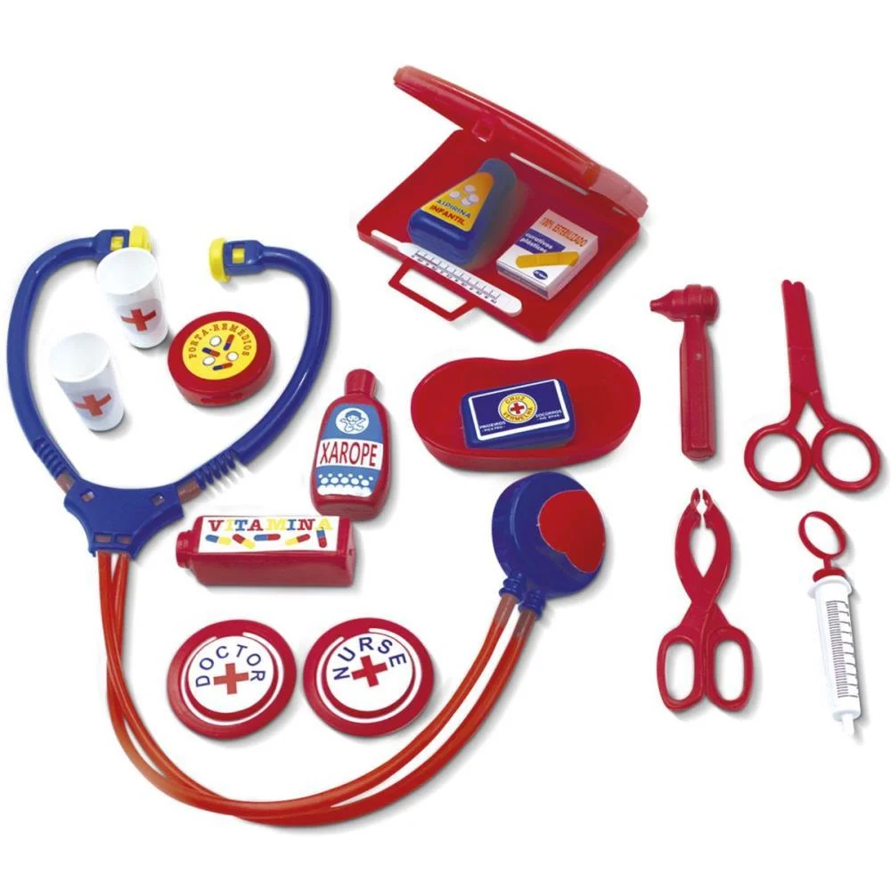 BRINCANDO DE PROFISSOES KIT MEDICAL CENTER PICA PAU  - imagem 3
