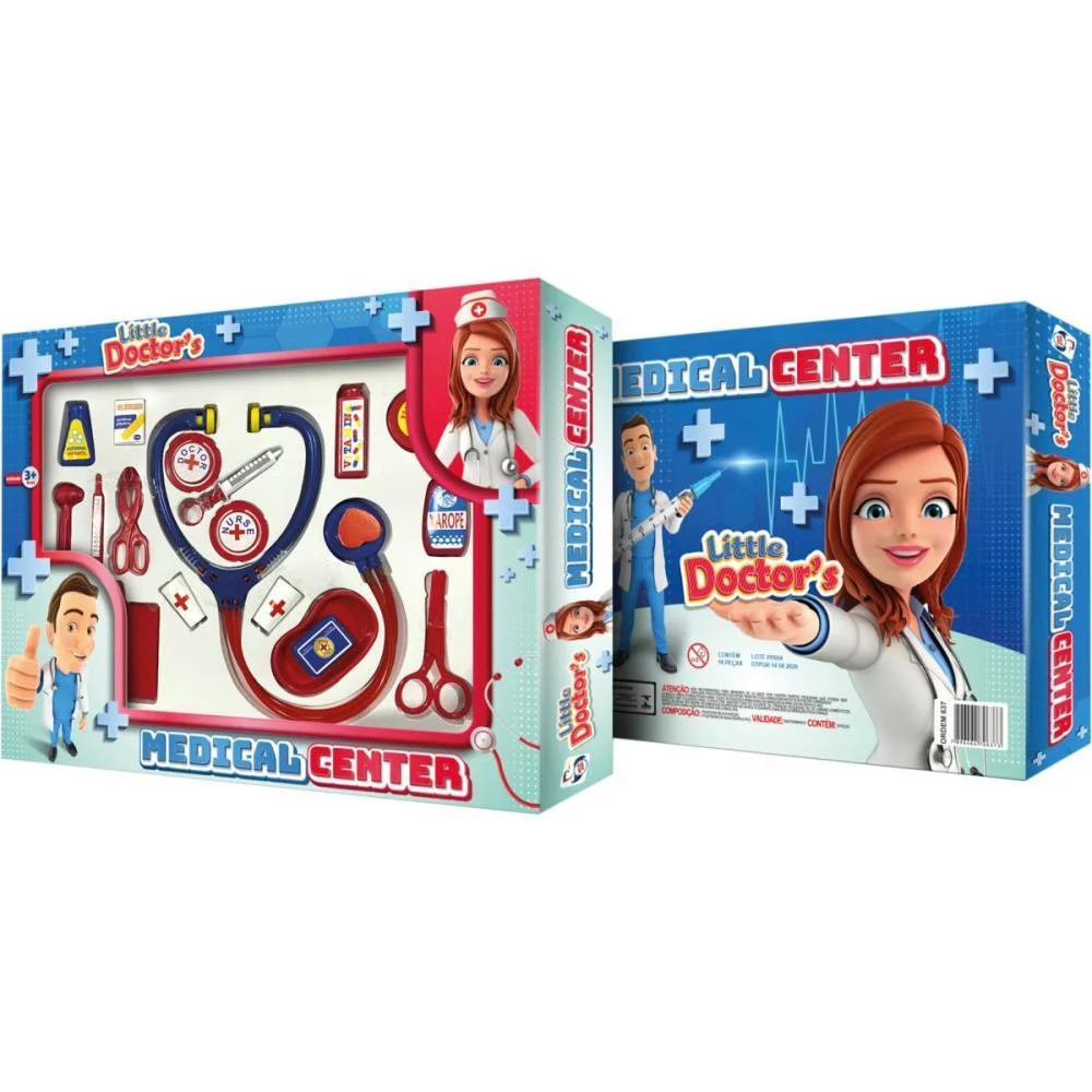 BRINCANDO DE PROFISSOES KIT MEDICAL CENTER PICA PAU  - imagem 4