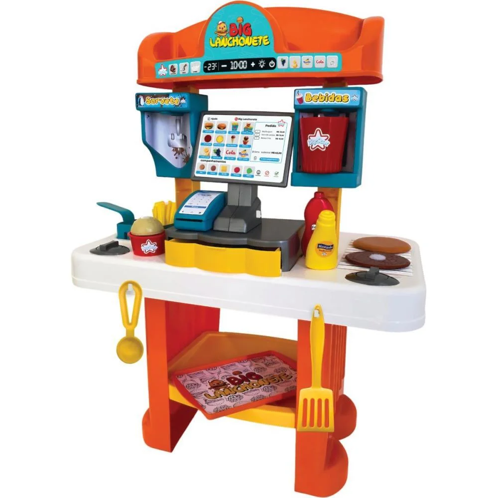 BRINCANDO DE PROFISSOES BIG LANCHONETE 56CM BIG STAR  - imagem 2