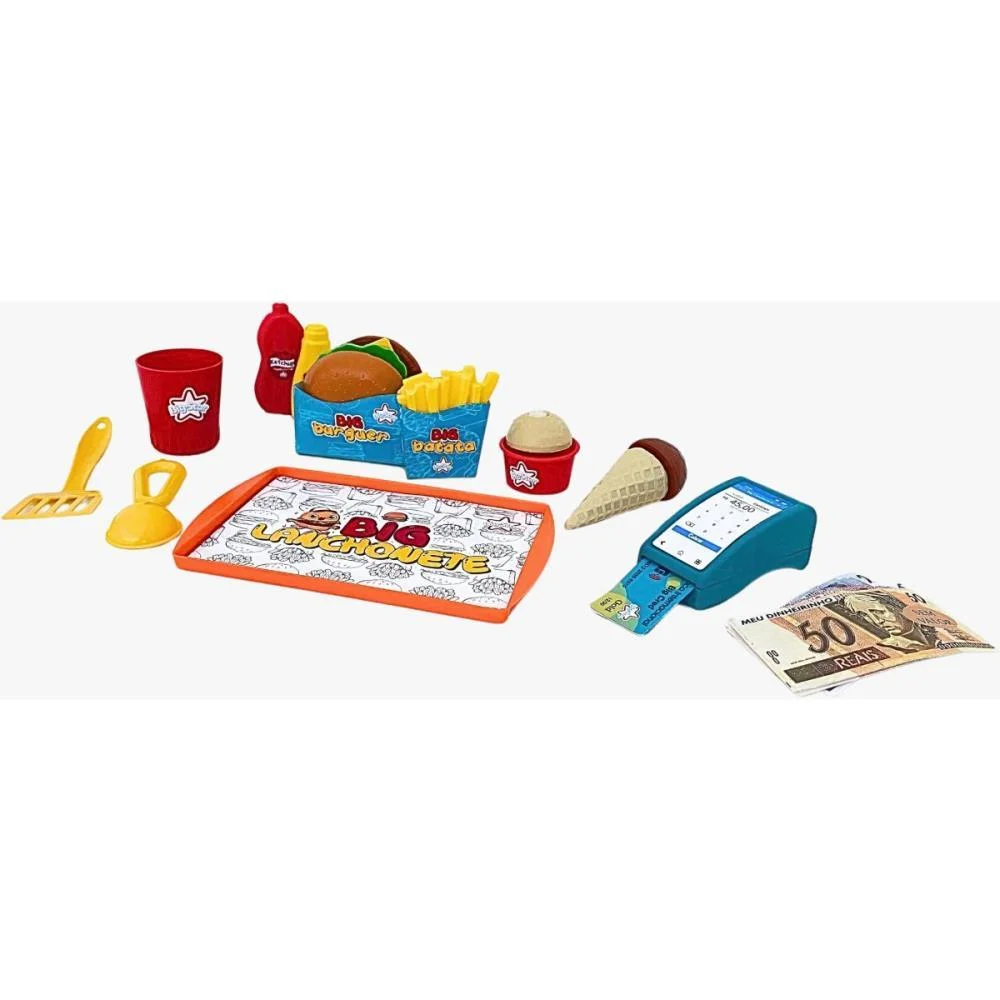 BRINCANDO DE PROFISSOES BIG LANCHONETE 56CM BIG STAR  - imagem 5