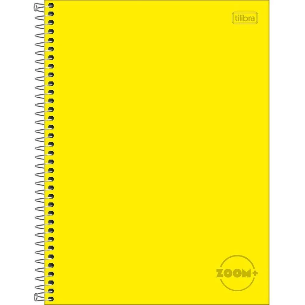 CADERNO 01X1 CAPA DURA ZOOM+ 96 FOLHAS AMARELO TILIBRA (PCT.C/04) - imagem 2