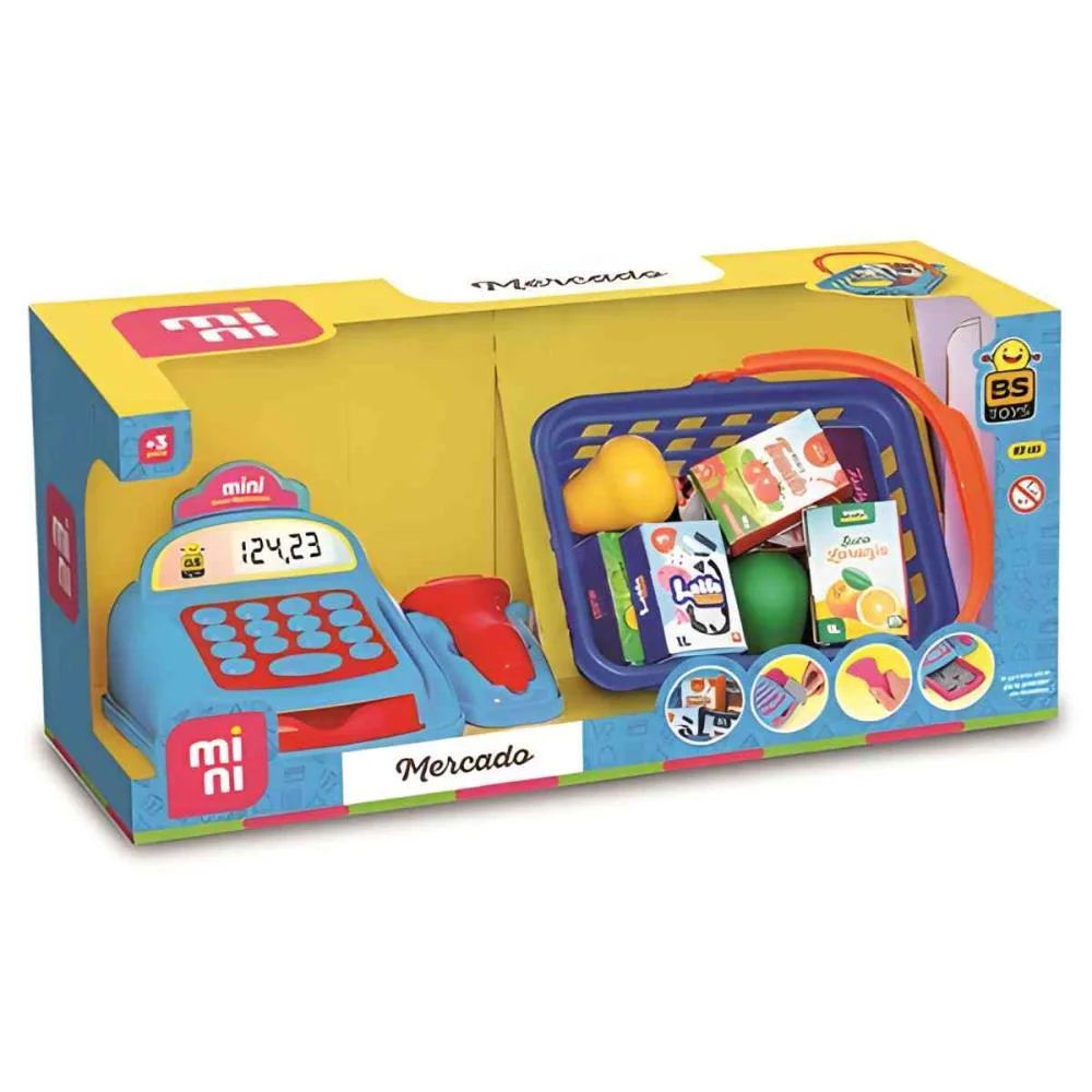 BRINCANDO DE PROFISSOES MINI MERCADO BS TOYS  - imagem 2