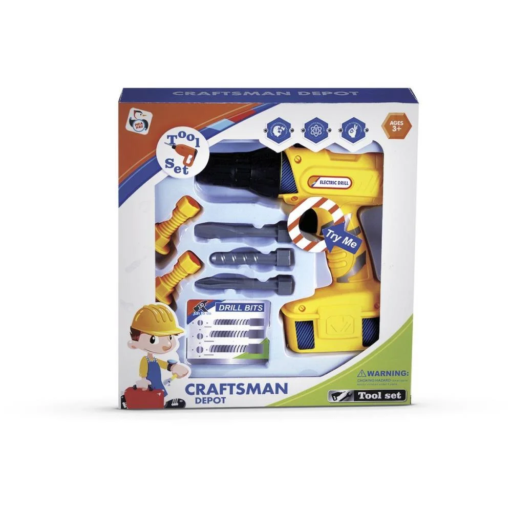 BRINCANDO DE PROFISSOES KIT FURADEIRA ELETRICA PICA PAU  - imagem 4