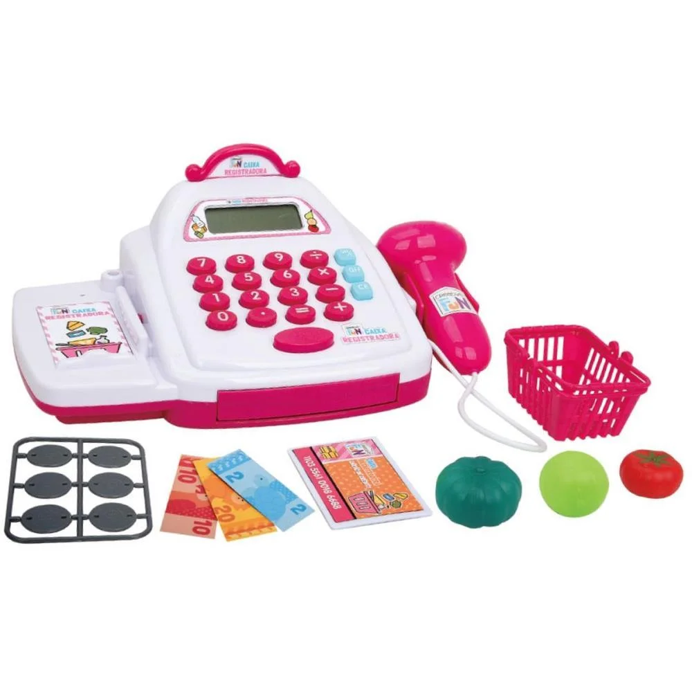 BRINCANDO DE PROFISSOES CAIXA REGISTRADORA MINI SHOOPP MULTIKIDS  - imagem 2