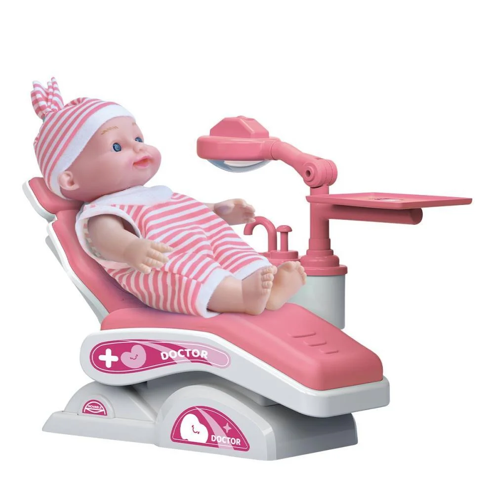 BRINCANDO DE PROFISSOES DOUTOR DM DENTISTA ROSA DM TOYS  - imagem 2
