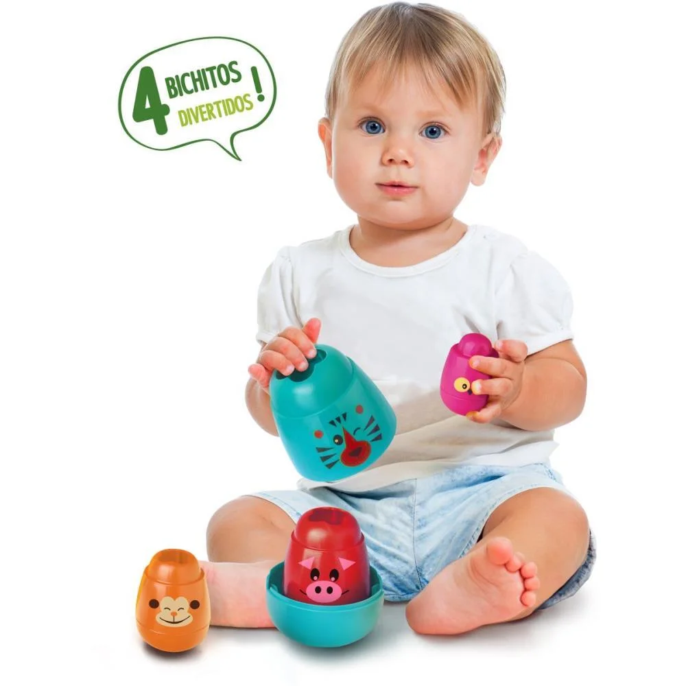 BRINQUEDO PARA BEBÊ MATRIOSKA BICHITOS ELKA  - imagem 4