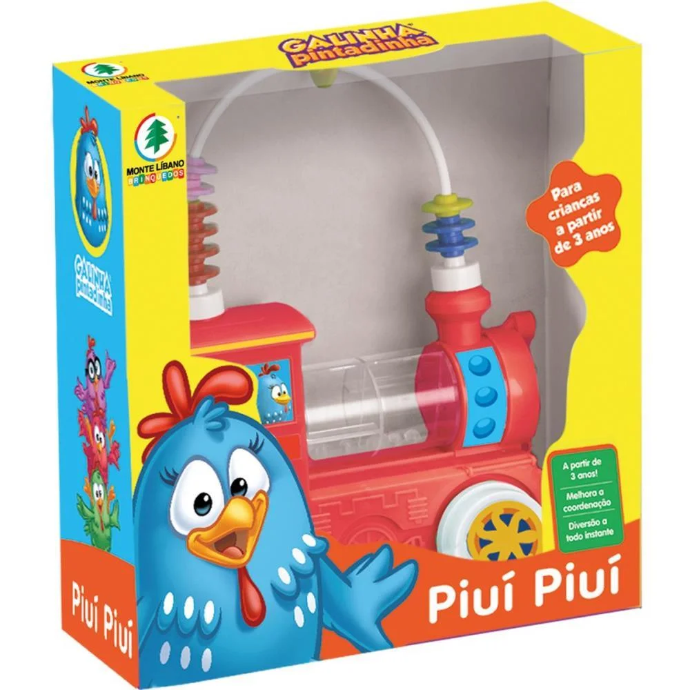 BRINQUEDO PARA BEBÊ GALINHA PINTADINHA PIUI PIUI MONTE LIBANO  - imagem 3