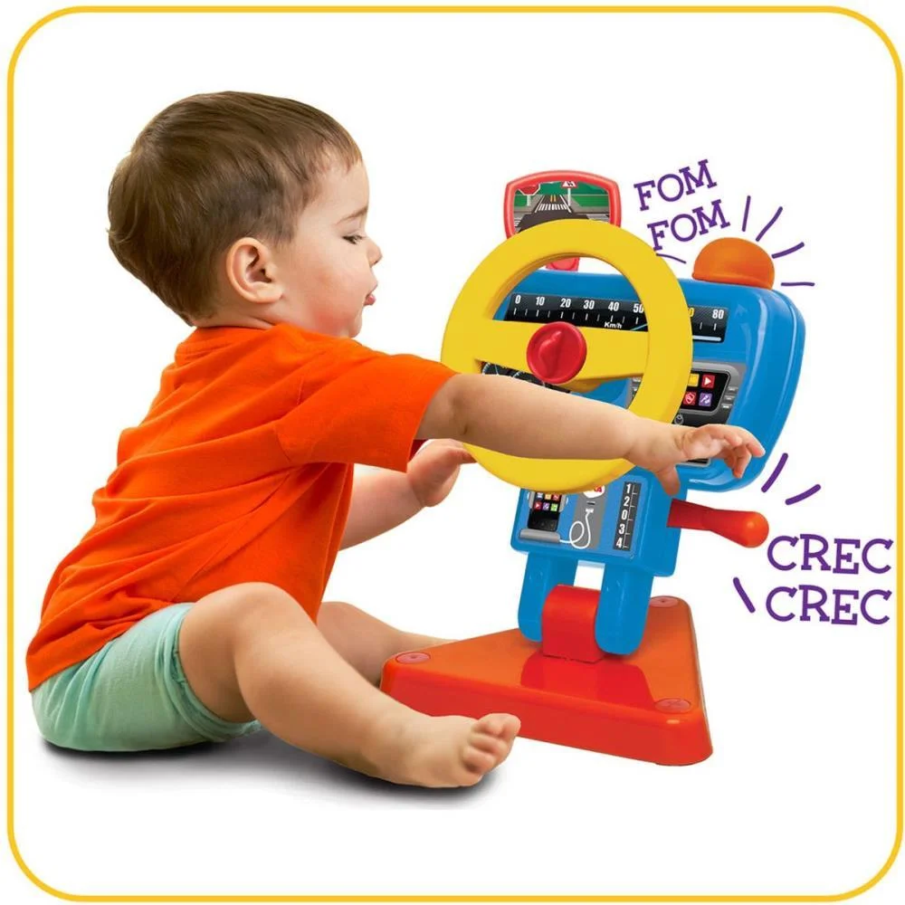 BRINQUEDO PARA BEBÊ VOLANTE FOM FOM ELKA  - imagem 3