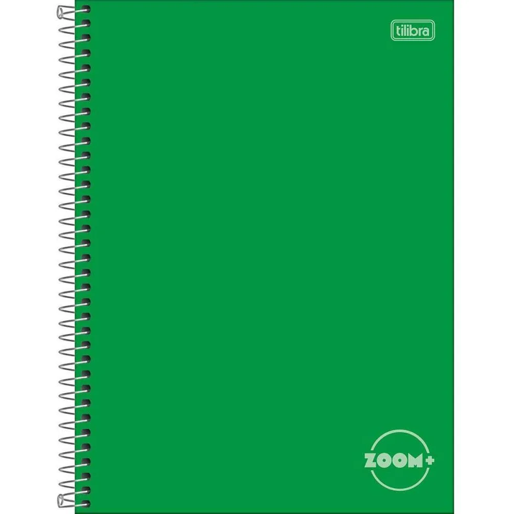 CADERNO 01X1 CAPA DURA ZOOM+ 96 FOLHAS VERDE TILIBRA (PCT.C/04) - imagem 2