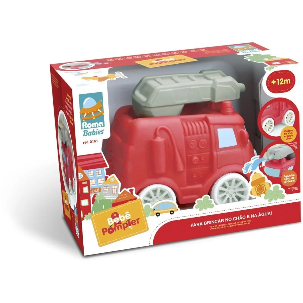 BRINQUEDO PARA BEBÊ COLECAO MAQUINAS POMPIER 14CM. ROMA  - imagem 4