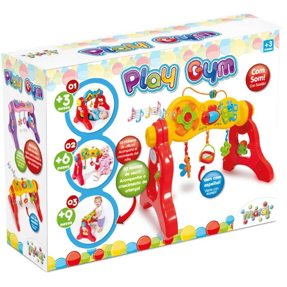BRINQUEDO PARA BEBÊ PLAY GYM C/SOM COLORIDO MARAL  - imagem 4
