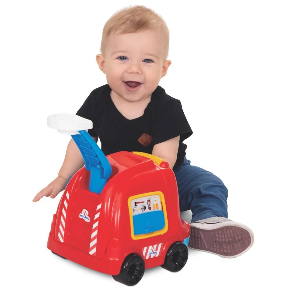 BRINQUEDO PARA BEBÊ TRUCKIDS BOMBEIRO C/ATIVIDADES MERCO TOYS  - imagem 7