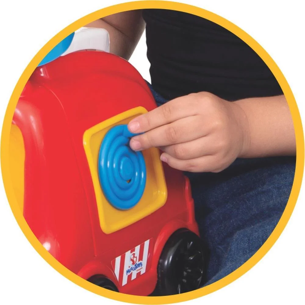 BRINQUEDO PARA BEBÊ TRUCKIDS BOMBEIRO C/ATIVIDADES MERCO TOYS  - imagem 8