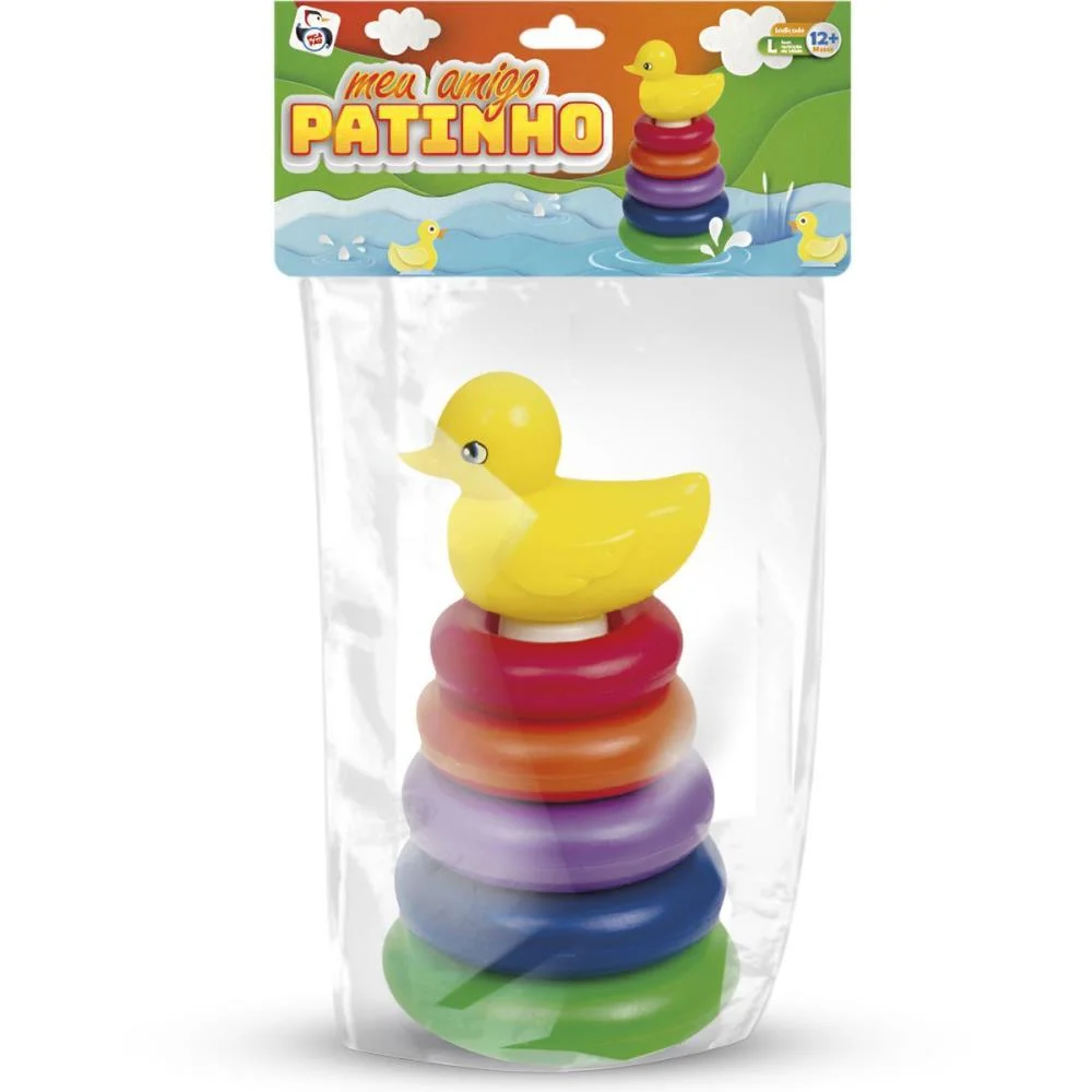 BRINQUEDO PARA BEBÊ MEU AMIGO PATINHO PICA PAU  - imagem 4