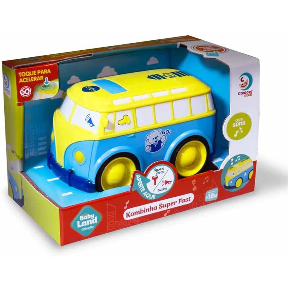 BRINQUEDO PARA BEBÊ KOMBINHA SUPER FAST C/LUZ/SOM CARDOSO TOYS  - imagem 3