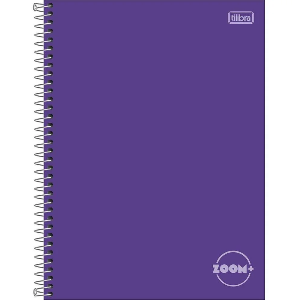 CADERNO 01X1 CAPA DURA ZOOM+ 96 FOLHAS ROXO TILIBRA (PCT.C/04) - imagem 2