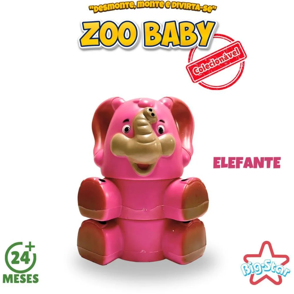 BRINQUEDO PARA BEBÊ ZOO BABY COLECIONAVEL SORTIDO BIG STAR  - imagem 6