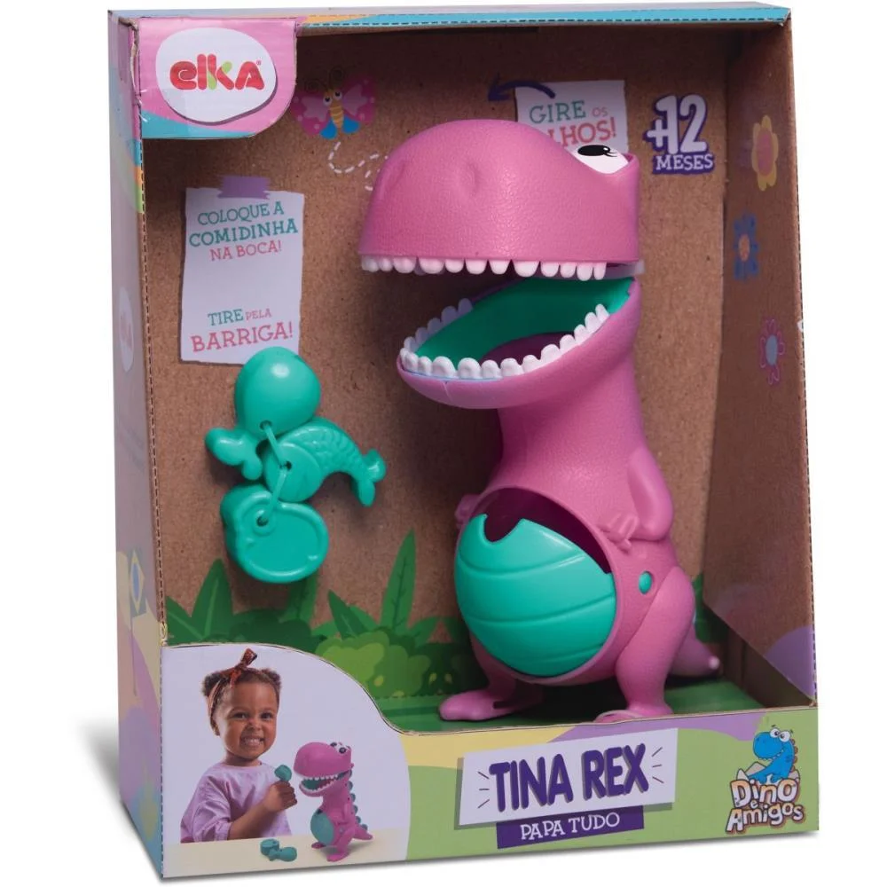 BRINQUEDO PARA BEBÊ TINA REX PAPA TUDO ELKA  - imagem 4